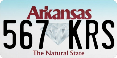 AR license plate 567KRS