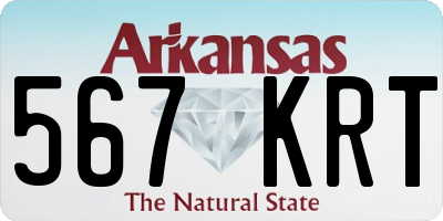 AR license plate 567KRT