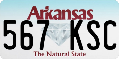 AR license plate 567KSC