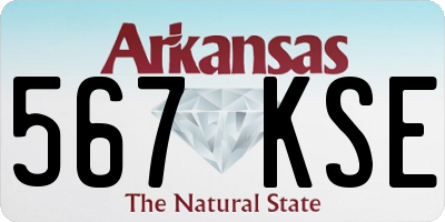 AR license plate 567KSE