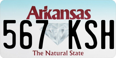 AR license plate 567KSH