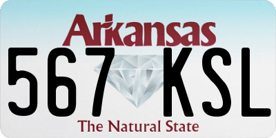AR license plate 567KSL