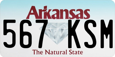 AR license plate 567KSM