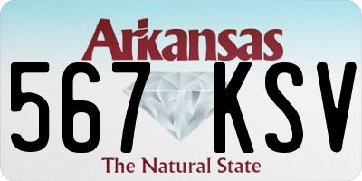 AR license plate 567KSV