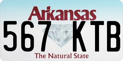 AR license plate 567KTB