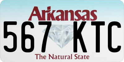 AR license plate 567KTC