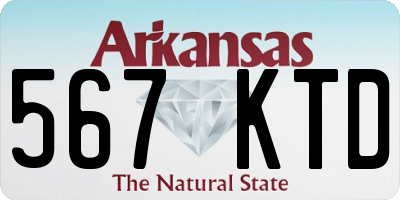 AR license plate 567KTD