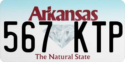AR license plate 567KTP