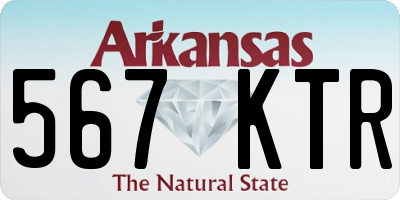 AR license plate 567KTR