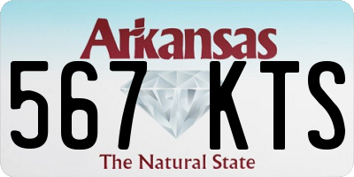 AR license plate 567KTS