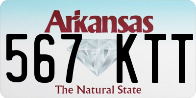 AR license plate 567KTT