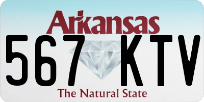 AR license plate 567KTV