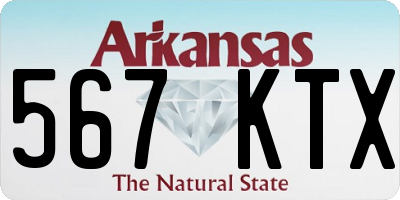 AR license plate 567KTX