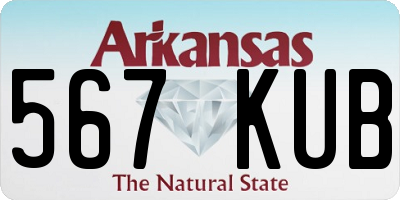 AR license plate 567KUB