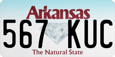AR license plate 567KUC