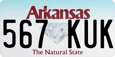 AR license plate 567KUK