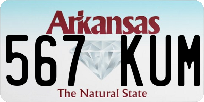 AR license plate 567KUM