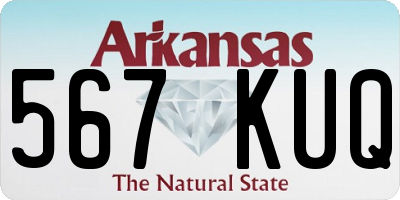 AR license plate 567KUQ