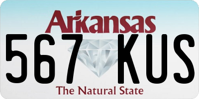 AR license plate 567KUS