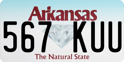 AR license plate 567KUU