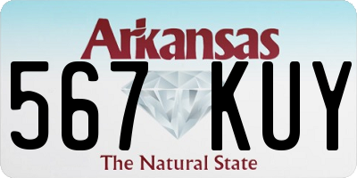 AR license plate 567KUY