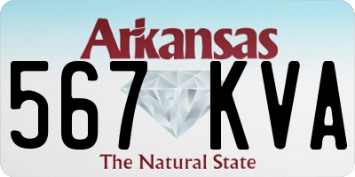 AR license plate 567KVA