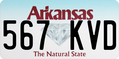AR license plate 567KVD