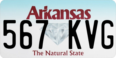 AR license plate 567KVG