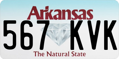 AR license plate 567KVK