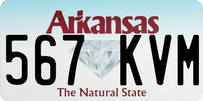 AR license plate 567KVM