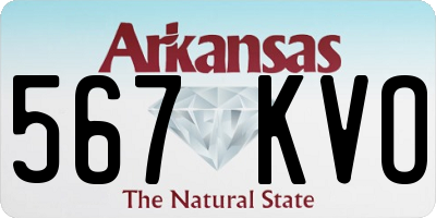 AR license plate 567KVO