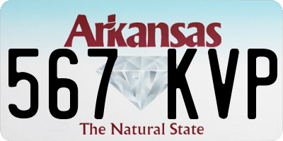 AR license plate 567KVP