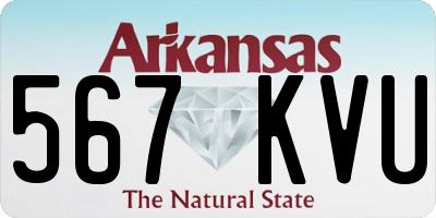 AR license plate 567KVU
