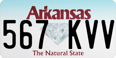 AR license plate 567KVV