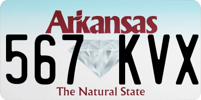 AR license plate 567KVX