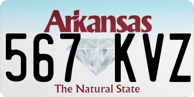 AR license plate 567KVZ