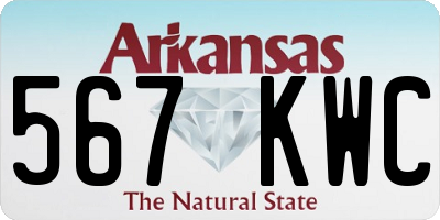 AR license plate 567KWC