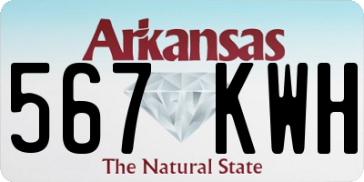 AR license plate 567KWH