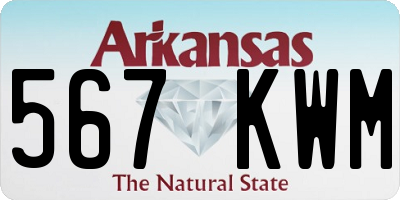 AR license plate 567KWM
