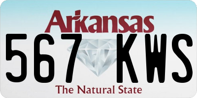 AR license plate 567KWS