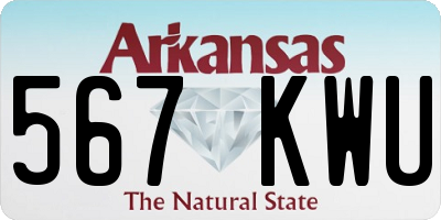 AR license plate 567KWU