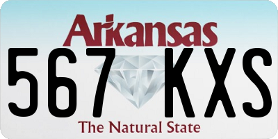AR license plate 567KXS