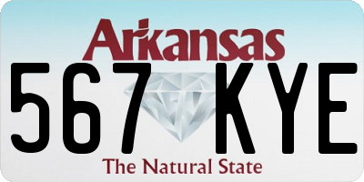 AR license plate 567KYE