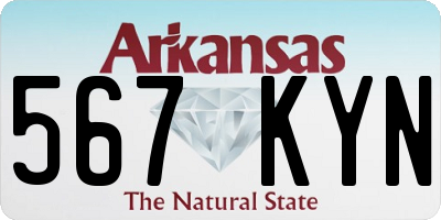 AR license plate 567KYN