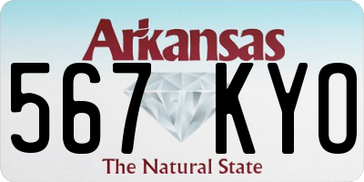 AR license plate 567KYO
