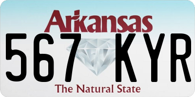 AR license plate 567KYR