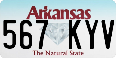 AR license plate 567KYV