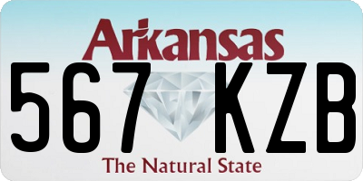 AR license plate 567KZB