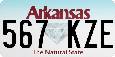 AR license plate 567KZE