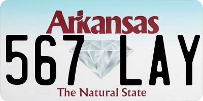 AR license plate 567LAY